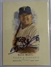 2006 Topps Allen & Ginter Kevin Mench Signed Autographed Card Marlins # 324