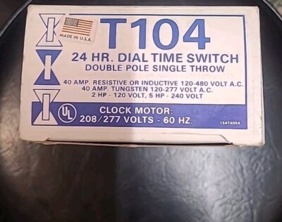 T-104 Intermatic Time Switch 208/277 Volt