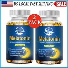 (2 Pack) Sleep Support Capsules Improve Sleep Quality Relieve Stress Sleep