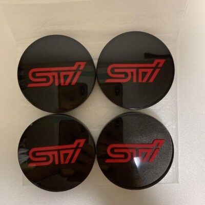 SUBARU Genuine WRX STI VAB 15-21 Aluminium Wheel Center Cap ''STI'' 28821FE141 x4