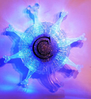 Disney Parks Carthay Circle Snowflake Light Up Glow Cube Drink Topper Clip On