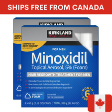 Kirkland Minoxidil 5 Extra Strength Men Hair Regrowth Foam 12 Month Supply