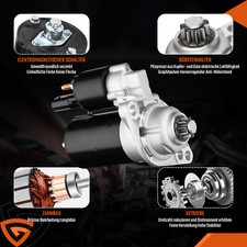 STARTER ANLASSER FÜR AUDI A3 SEAT SKODA VW GOLF 5 POLO TOURAN 1.4 1.9 TDI 1,7KW