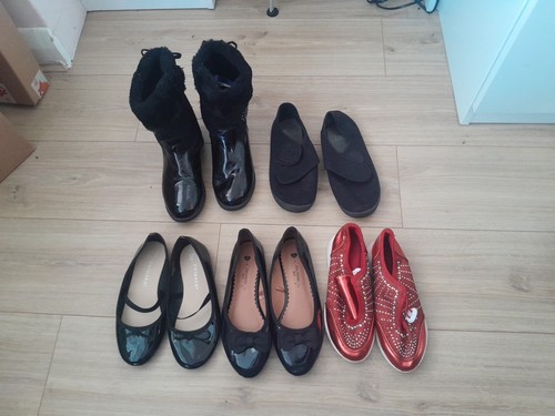 Mädchen Schuhe Paket Junior Größe 2- 3 & vielleicht 4
