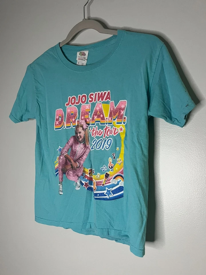 Camiseta Fruit of the Loom Azul Jojo Siwa Dream the Tour 2019 Gráfica Juvenil Talla M Foto 2 de 4