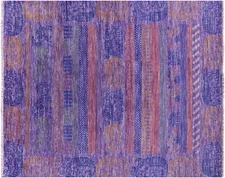 8' 4" X 10' 1" Gabbeh Elephant Design Handmade Wool Rug - Q13623