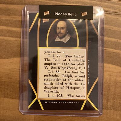 2023 Pieces Of The Past 7 Year Collection Shakespeare Relic | eBay