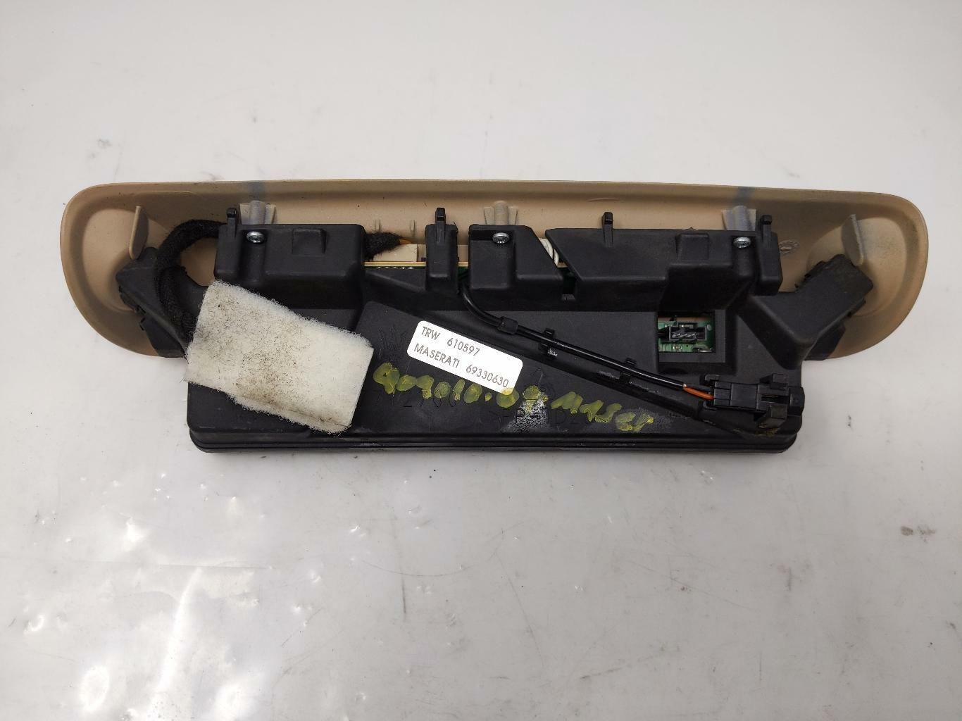2009 MASERATI OEM OVERHEAD CONSOLE TOW ALARM PANEL SWITCH 69330630 BEIGE