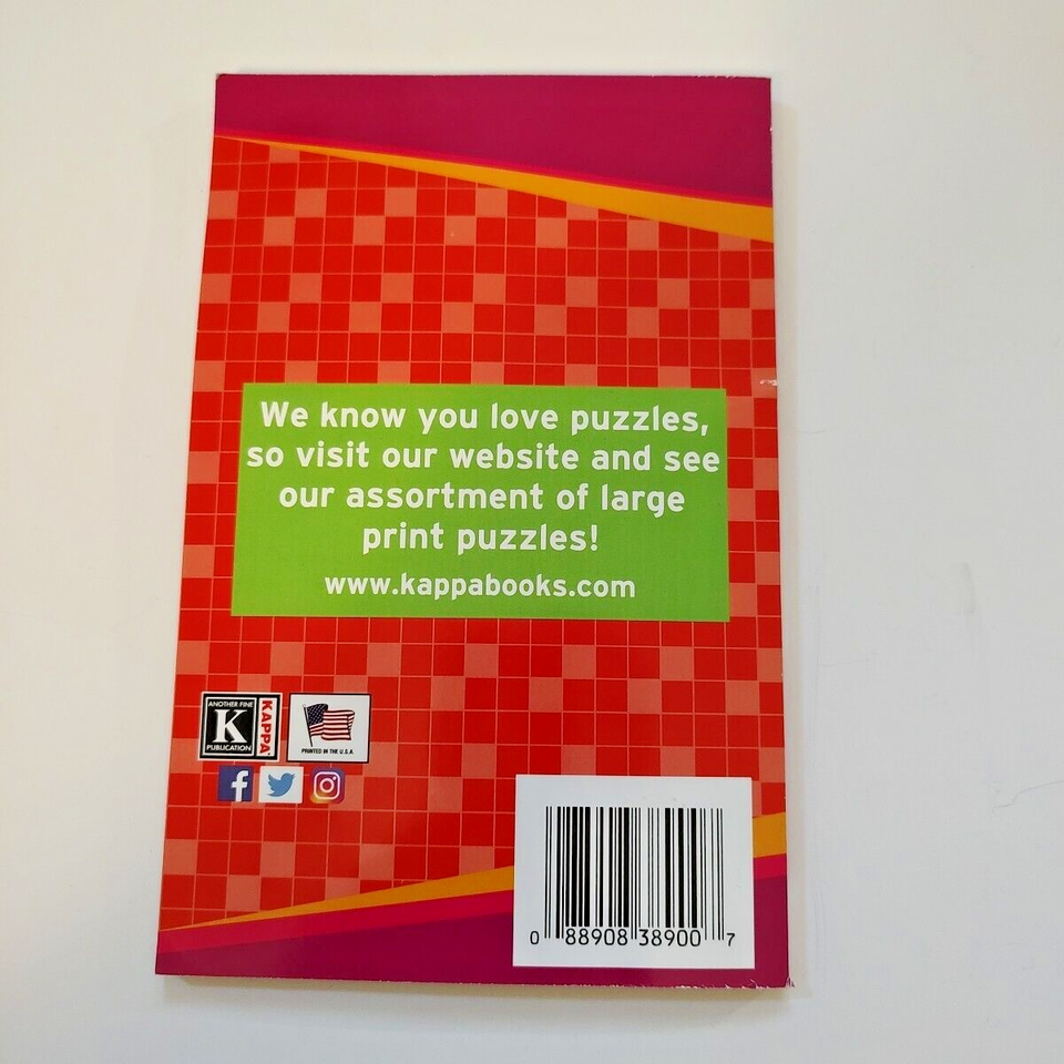 Kappa Take Along Volume 73 Large Print Crosswords Puzzle Book for