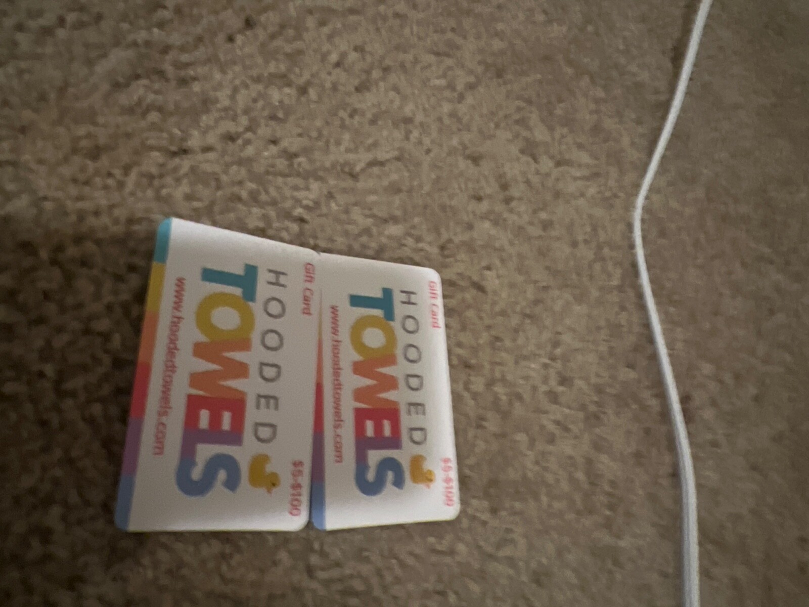 Hooded Towels Gift Card for Babies and Kids