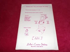 🌺 LuRAE'S CREATIVE STITCHERY - "SPRINGTIME" STYLE ALPHABET TRANSFER PATTERN  FF