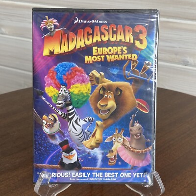 NEW!!  MADAGASCAR 3 EUROPE'S MOST WANTED DVD 3 for $12.99