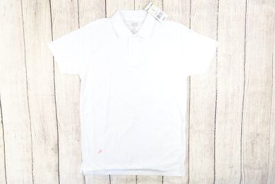 KICK START GEAR WHITE MEDIUM PERFORMANCE POLO SHIRT MENS DEFECT