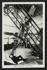 UK, ENGLAND 609-GREENWICH- Great Equatorial (length 28 feet) (Real Photo (RPPC)