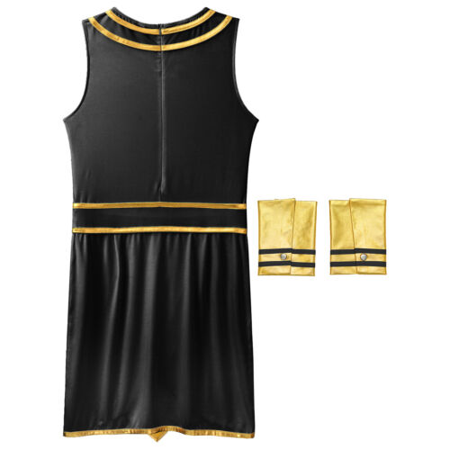 Men's Ancient Egypt King Costume Egyptian Pharaoh Robe Halloween Fancy Dress - Picture 14 of 39