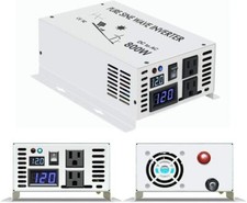 Power Inverter 800W 12V DC to AC 120V Pure Sine Wave Inverter Truck Converter