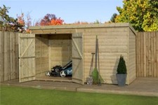 Empire 4000 Pent Garden Shed Wooden 10X8  10ft x 8ft TONGUE & GROOVE SHIPLAP PRE