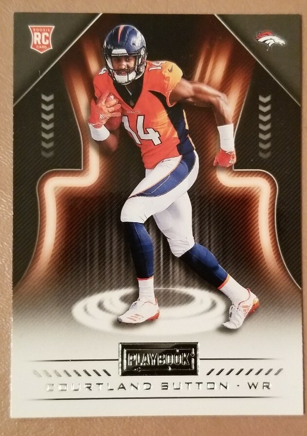 Courtland Sutton RC 2018 Panini Playbook Football Card