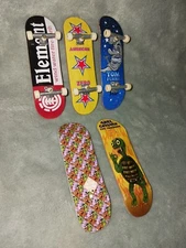 Tech Deck Fingerboard Lot Of 5 - Element American Zero Toy Machine Turtle & More