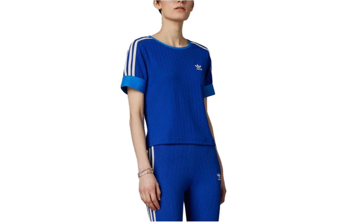 футболка с коротким рукавом с вышитым логотипом ретро-серии adidas Adicolor 70-х годов