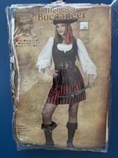 High Seas Buccaneer Pirate Halloween Costume Women Size Small/Medium 2-8