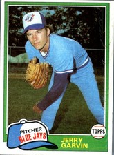 1981 Topps Jerry Garvin 124 Toronto Blue Jays Pitcher MLB Baseball Card Vintage