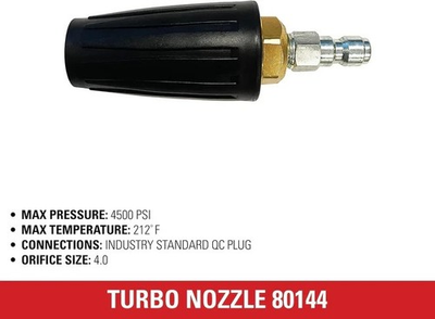 #ad #ad 4500PSI Universal Turbo High Pressure Washer Nozzle 1 4quot; Quick Connect Cold Hot $21.89