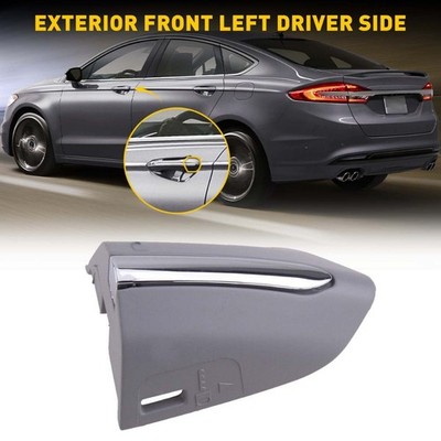 Front Left Handle Door Front Lock Bezel Cover CHROME Cap For 13-20 Ford Fusion
