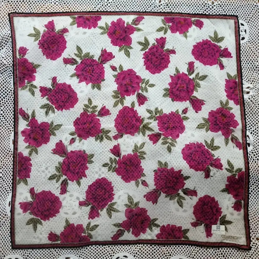Givenchy Floral Pattern Handkerchief - Vintage Co… - image 4