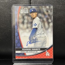Yoshinobu Yamamoto 2025 Topps MLB World Tour Tokyo Series Auto /25 Dodgers
