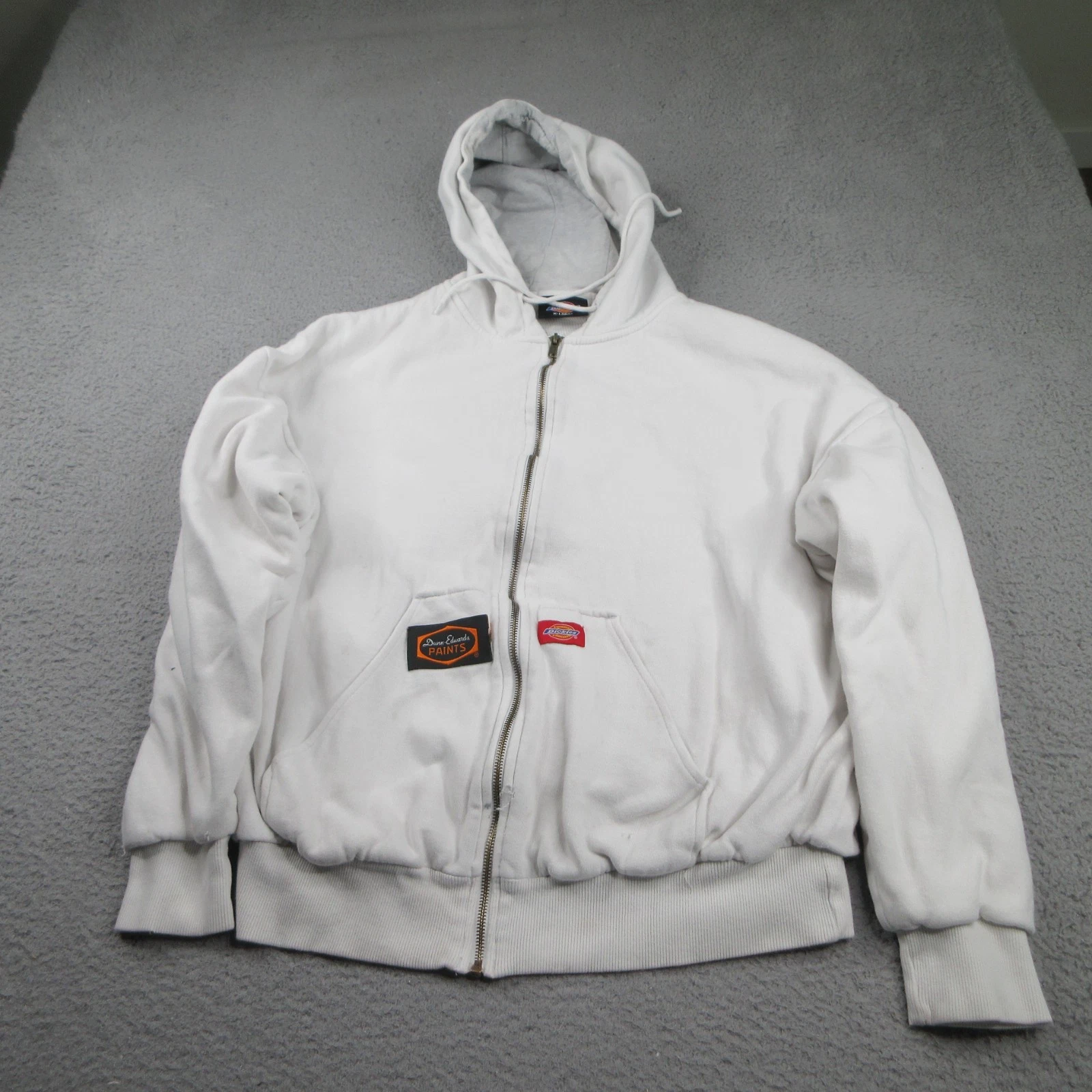 Dickies Dunn Edwards Thermal Waffle Lined Hoodie Mens XL White Full Zip
Opens in a new window or tab