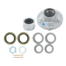 5 On 4.5" Galvanized Trailer Hub Kit For 3,500 lbs. #84 Spindle-13 pieces/set