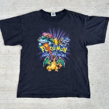 Nintendo 90s Official Pokemon T-Shirt Vintage Retro Graphic Tee M 52cm