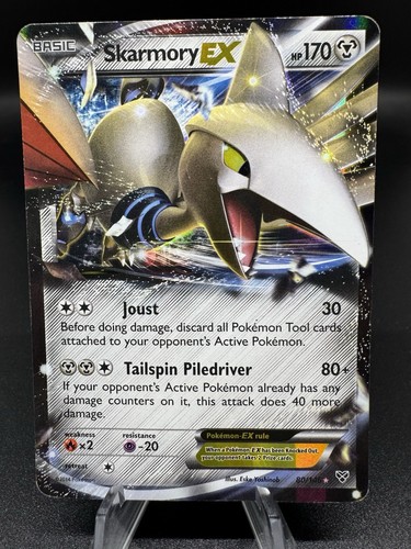 Pokémon TCG Skarmory EX 80/146 XY Base Set Ultra Rare Holo Card HP