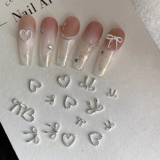 10pcs Alloy Bowknot Nails Art Charms Decoration 3D Luxury Bows Shaped Jewelle A2