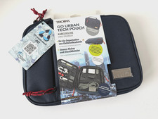 Troika Business Go Urban Tech Pouch 2 Kabeltasche f&uuml;r Elektronikzubeh&ouml;r Blau NEU
