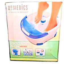 Homedics Pedicure Spa Foot Spa with Heat with Jets and Bubbles Toe Touch Control