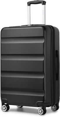 24'' Black Expandable Hardshell Spinner Luggage with TSA Lock