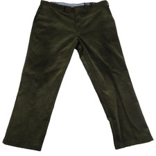 Polo Ralph Lauren Classic Fit Corduroy Pants Men 40x30 Dark Olive Green Stretch