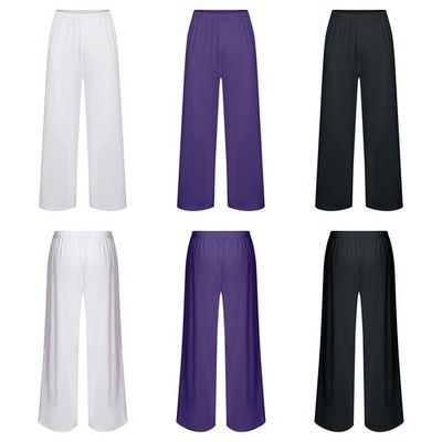 Mens Trousers Halloween Long Pants Palazzo Dancewear Cosplay