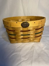 Vintage Peterboro Basket Co. Hand-Woven Ash Wood Basket – Made in USA