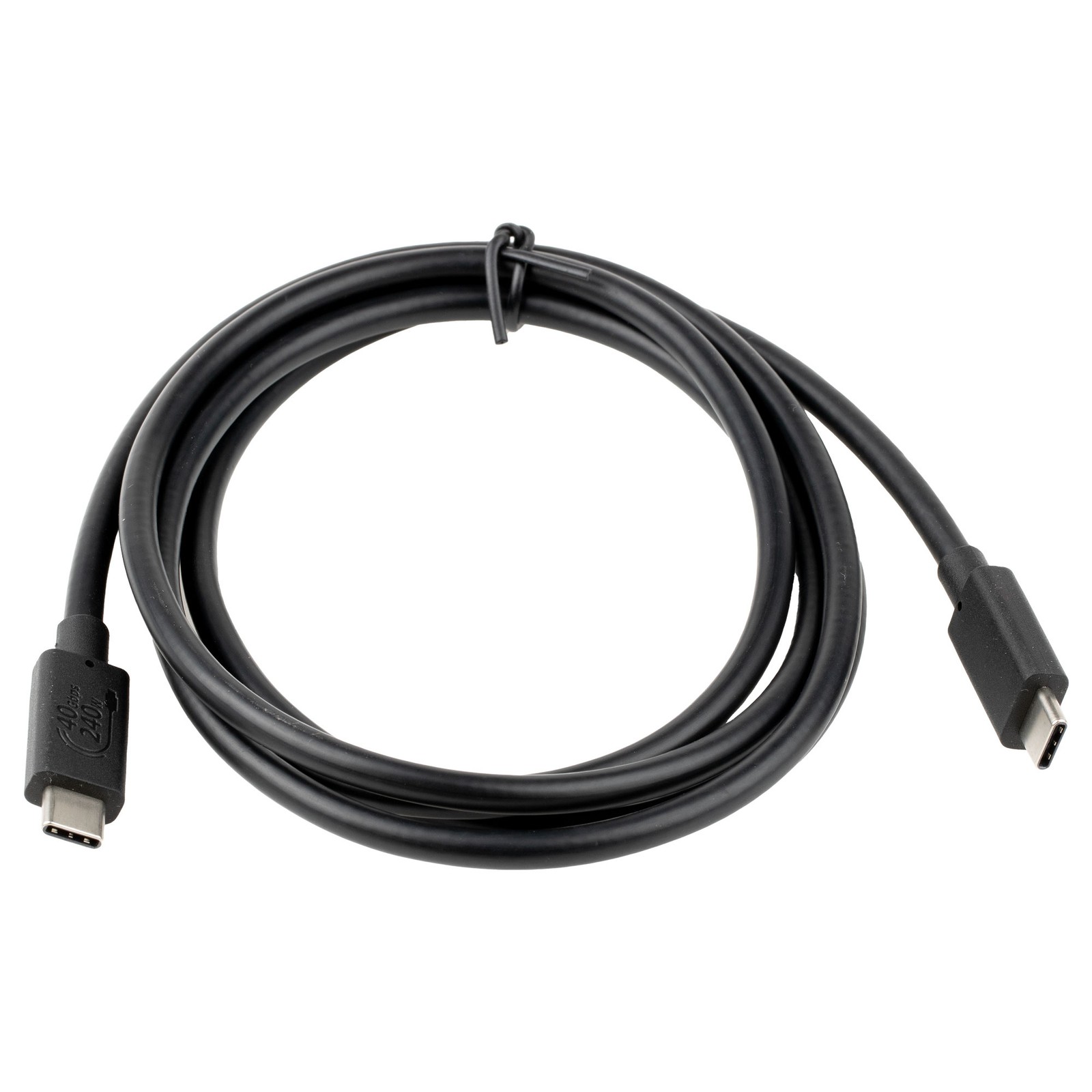Cablenet 1.5m USB C Male to Male USB IF Certified USB4 Gen3 40Gbps 240W PD Black