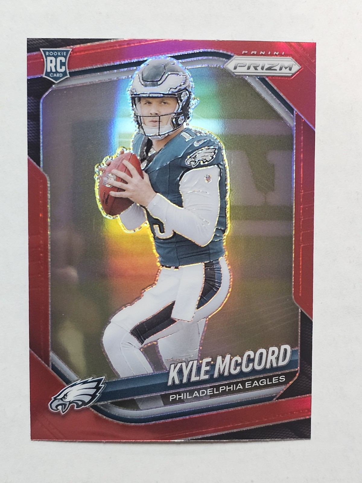 2025 Panini Prizm - Kyle McCord #377 Red Prizm SSP Eagles