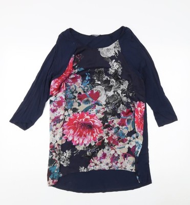Roman Damen Bluse Blumenmuster Mehrfarbig Größe 12