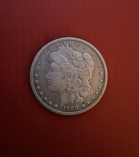 1888 Morgan Silver Dollar $1 Circulated Business Strike 0.9 Fine Silver Coin