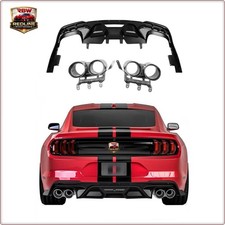 HECKDIFFUSOR / DIFFUSOR + AUSPUFFENDÜSEN FÜR FORDMUSTANG 2018 - 2023 GT500 STIL