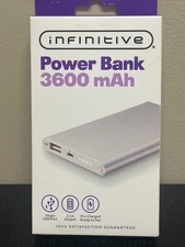Infinitive Power Bank 3600 mAh,  Portable Rechargeable Battery Back Up, NEW