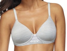 Hanes Ultimate Bras Soft Natural Lift Wirefree Foam T-Shirt Bra Lace Sz 2XL