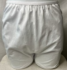 VTG Pettipants Granny Panty Boy Short High Waist Bloomers Cotton White Size 7