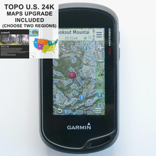 Garmin Oregon 750 GPS con aggiornamento mappe TOPO U.S. 24K scegli due regioni!